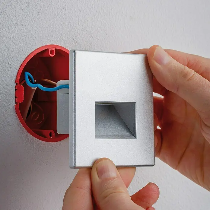 Paulmann Ugradbena LED svjetiljka Edge - 1,1 W, Topla bijela, 80 x 5 x 80 mm, Krom - Živopisni prikaz