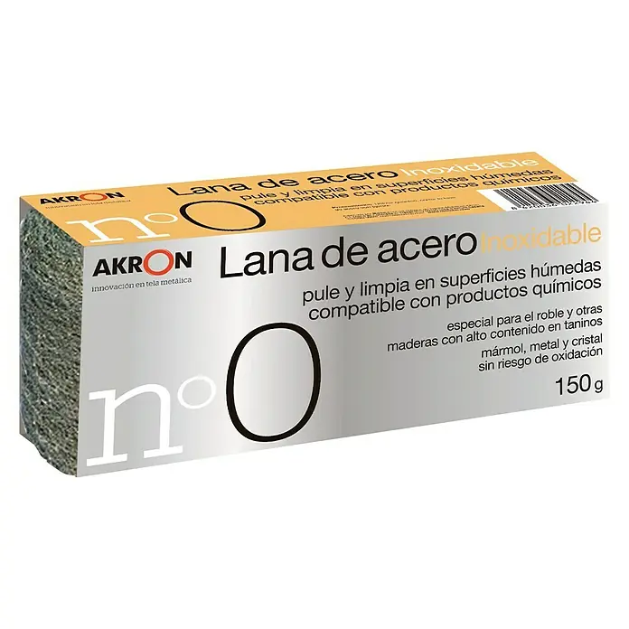 Lana de acero Inoxidable - Grano: 0, 150 g