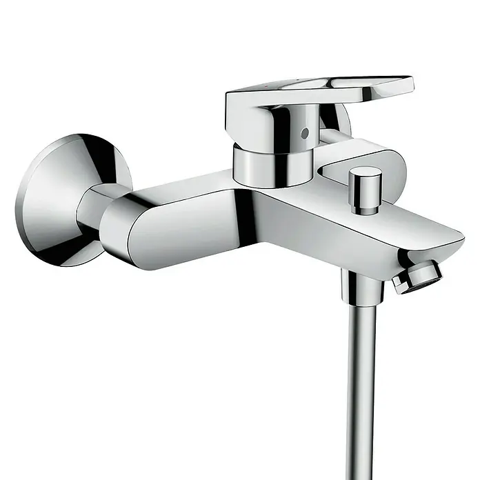 Hansgrohe Logis Loop Grifo monomando de bañera - Cromo, Brillante