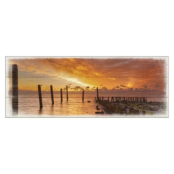 Drvena ukrasna ploča - Š x V: 80 x 30 cm - Pogled sprijeda