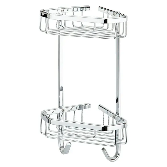 Camargue Cesta de baño Sinan - 13,6 x 20,6 x 33,5 cm, Cromo, Brillante - Vista frontal
