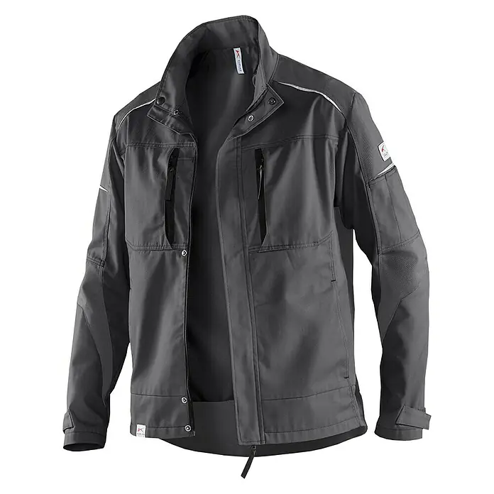 Kübler Activiq Arbeitsjacke - XS, Anthrazit - Vorderansicht