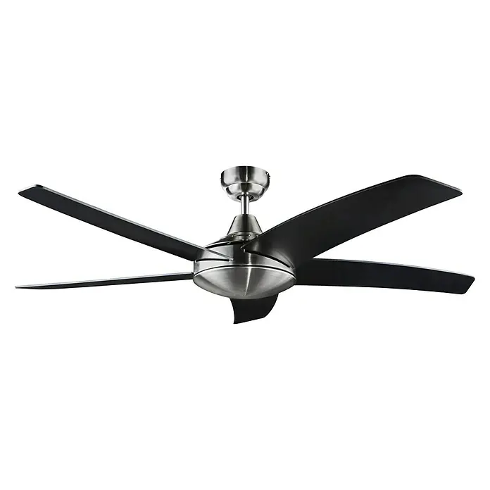 Proklima Deckenventilator - 131 cm, Schwarz, 60 W