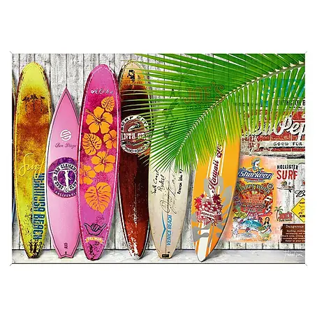 Cuadro Tabla Surf Colores