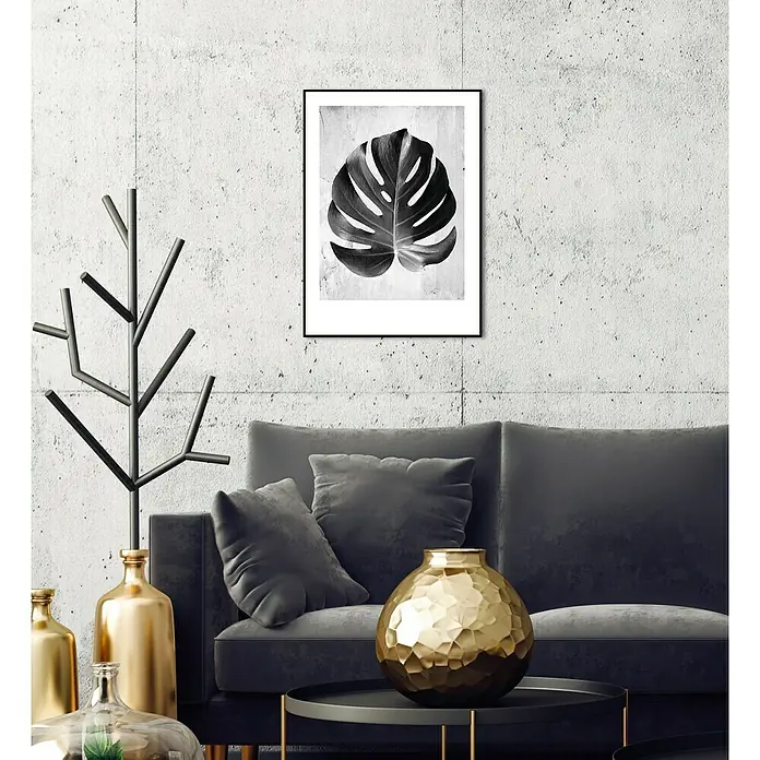 Cuadro Hoja Costilla Adán - Monstera, An x Al: 50 x 70 cm