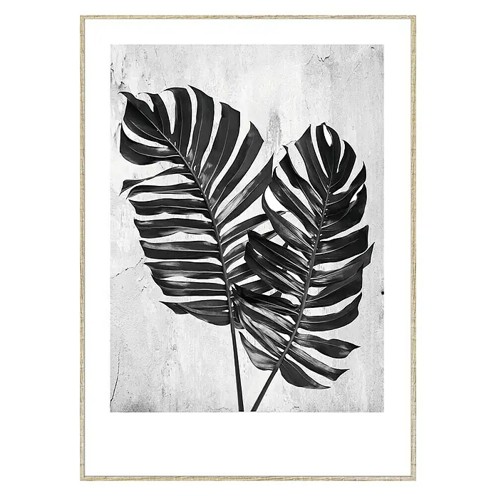 Cuadro hoja Dobles - Vegetal, An x Al: 50 x 70 cm, 1 pzs.