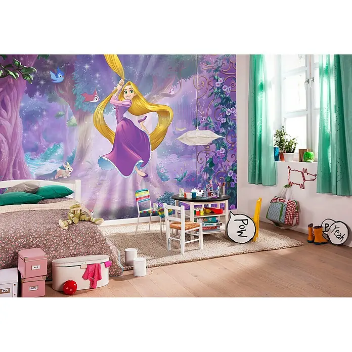 Komar Disney Edition 4 Fototapete Rapunzel - 8 -tlg., B x H: 368 x 254 cm, Papier - Stimmungsaufnahme