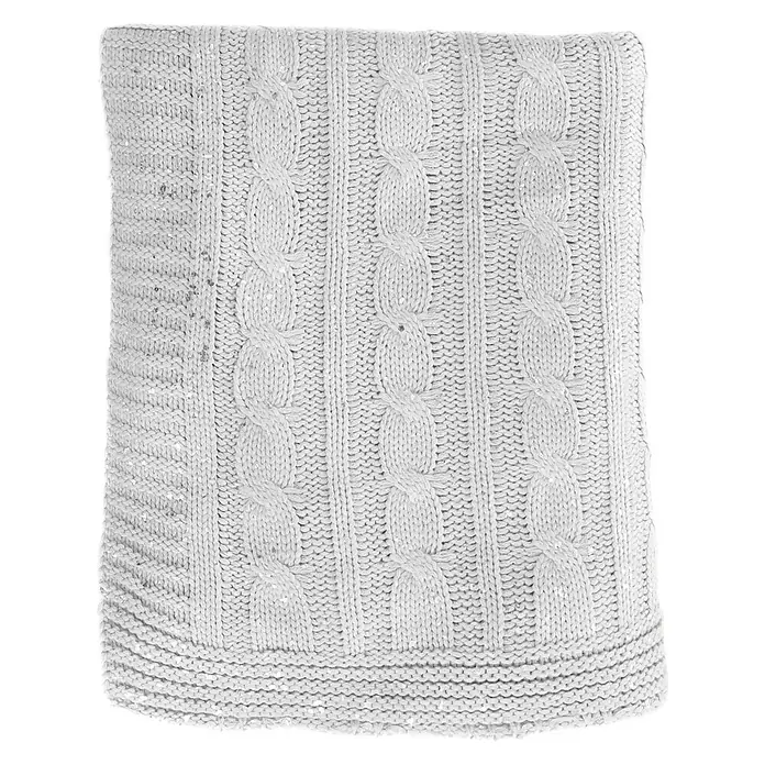 Plaid Slow - 170 x 210 cm, Gris, Rectangular