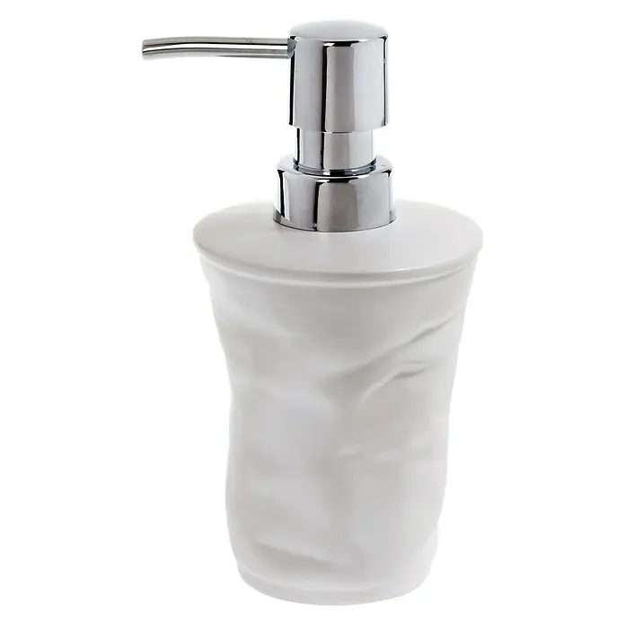 Spirella Crack Dispensador de jabón - Gres porcelánico, Blanco