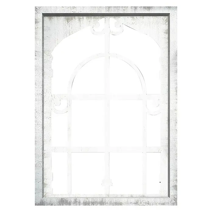 Espejo decorativo - 50 x 70 cm, Blanco