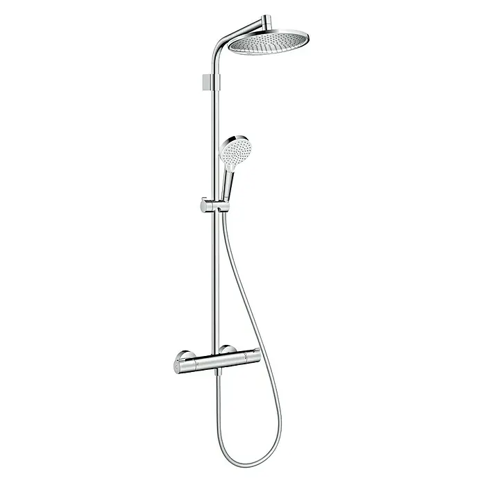 Hansgrohe Sistema de ducha Crometta S240 - Con grifo termostático, Número de tipos de chorro: 2 ud., Cromo