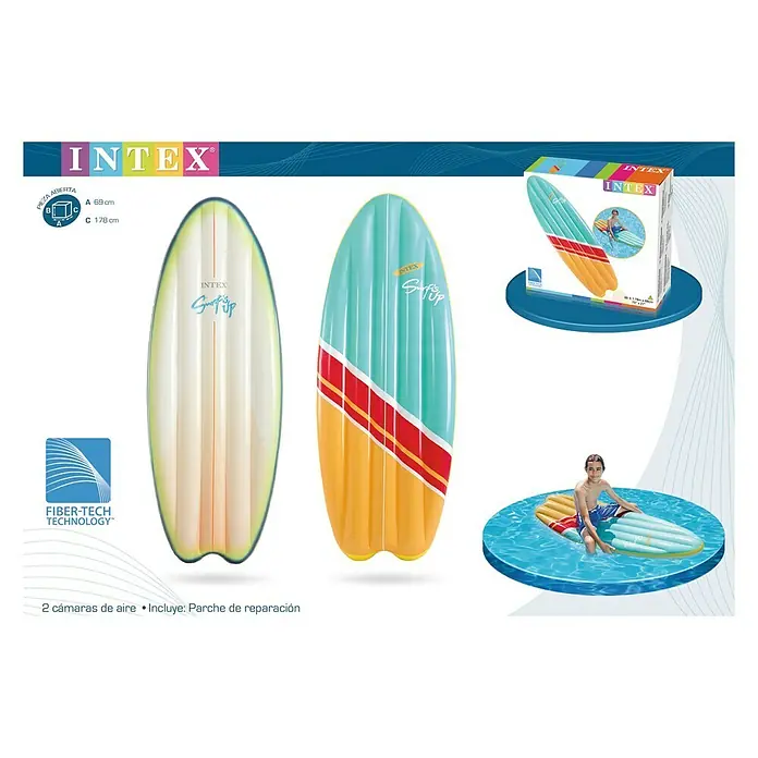 Intex Colchoneta hinchable Surf’s up - 178 x 69 cm