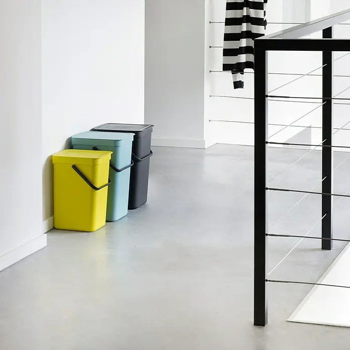 Brabantia Cubo de la basura Sort & Go - Gris, 16 l, Plástico