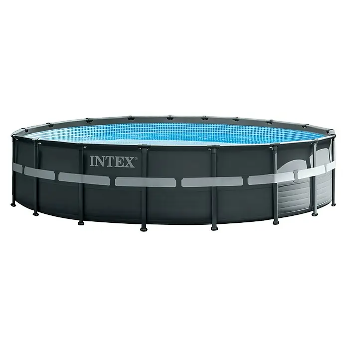 Intex Frame-Pool-Set Ultra Rondo XTR - Ø x H: 549 x 132 cm, 26,42 m³, Anthrazit