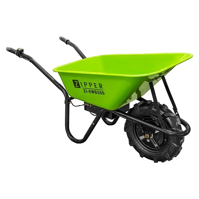 Zipper Akku-Schubkarre ZI-EWB 500 - 24 V, 12 Ah, Anzahl Akkus: 1 Akku, Tragkraft: 150 kg
