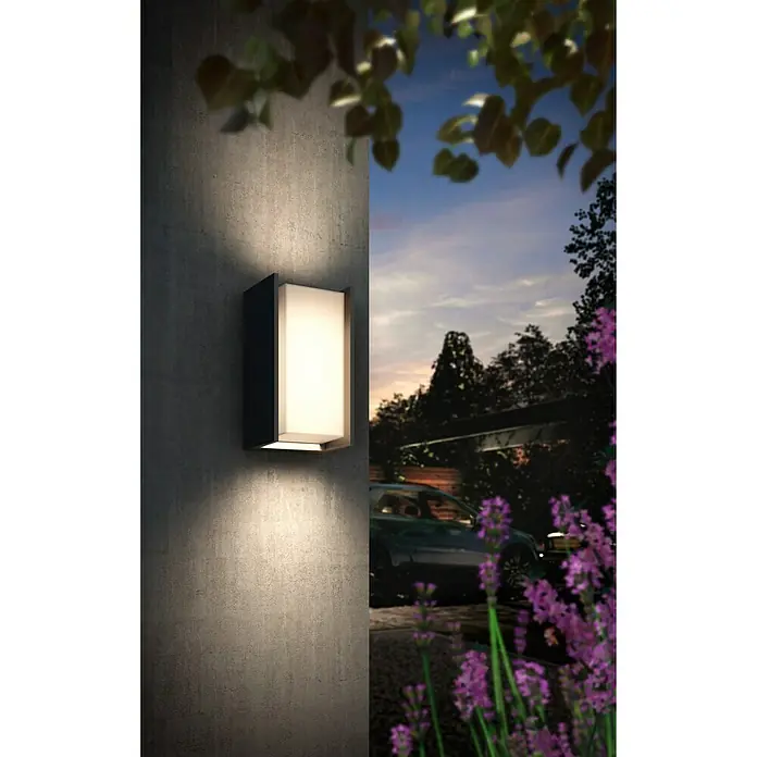 Philips Hue LED-Außenwandleuchte Turaco - 9,5 W, 10,1 x 11,8 x 21,2 cm, Anthrazit, IP44