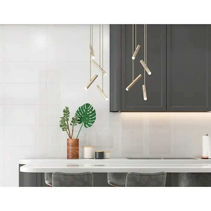 Revestimiento cerámico Blanco - 30 x 60 cm, Blanco, Rectificado