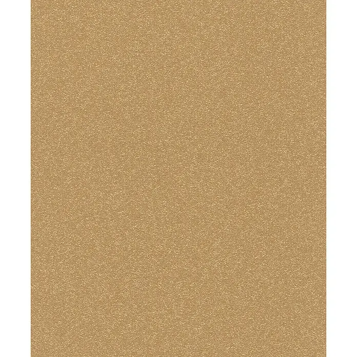 Rasch Berlin Vliestapete Muschel - Gold, Uni, 10,05 x 0,53 m - Detailaufnahme