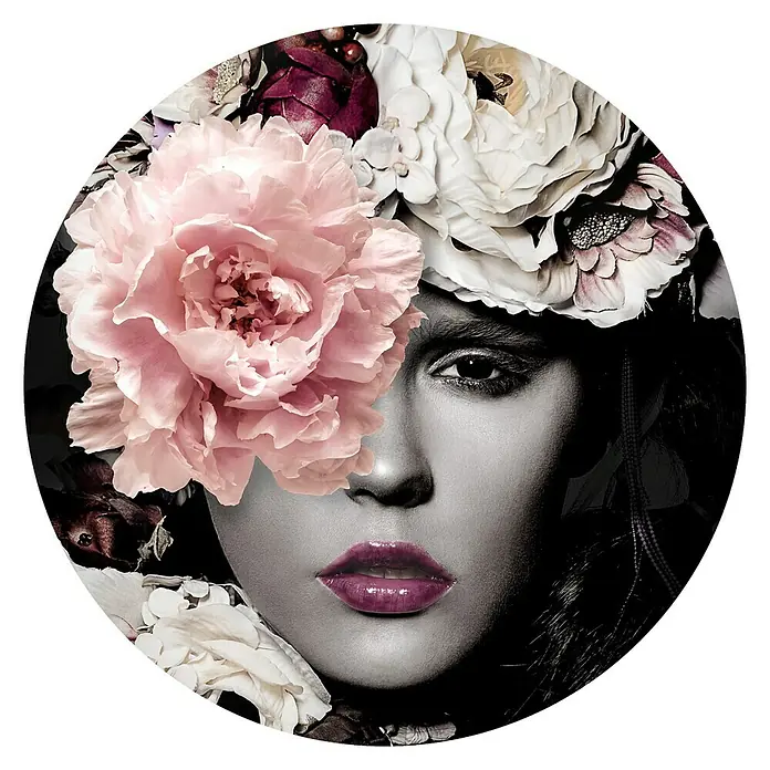 ProArt Glasbild - Flowerwoman II - Vorderansicht