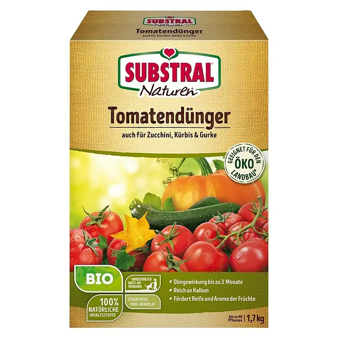 Celaflor Naturen Bio-Tomatendünger - 1,7 kg, Inhalt ausreichend für ca.: 48 Pflanzen - Vorderansicht