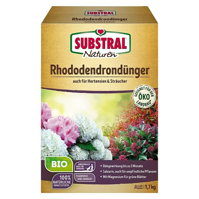 Naturen Bio Gnojilo za rododendrone - 1,7 kg, Vsebina zadostuje za približno: 34 rastlin - Pogled od spredaj