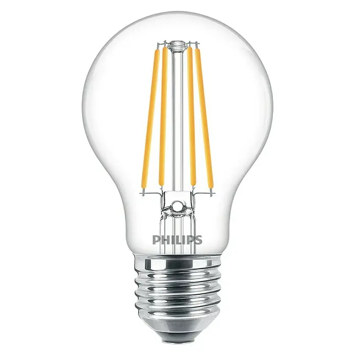 Philips Bombilla LED Vintage - 8,5 W, E27, Color de luz: Blanco cálido, No regulable, Redonda