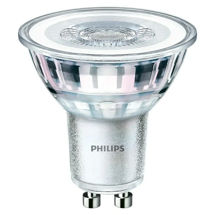 Philips Bombilla reflectora LED - 3,5 W, GU10, 36 °, Color de luz: Blanco cálido, No regulable
