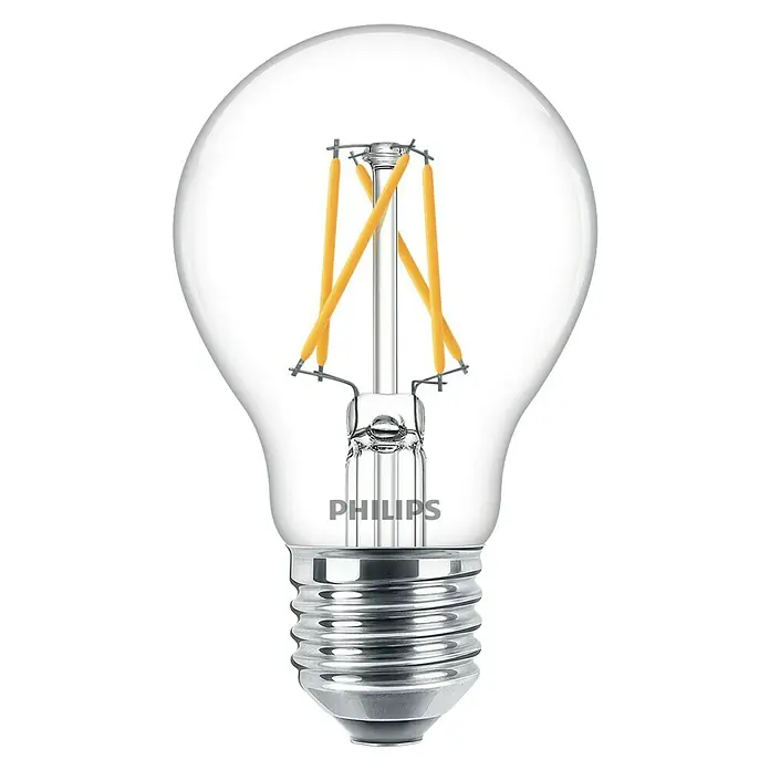 Philips Bombilla LED Vintage - 9 W, E27, Color de luz: Blanco cálido, Intensidad regulable, Redonda