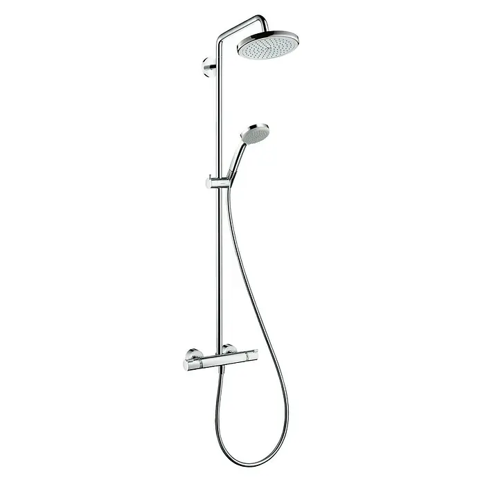 Hansgrohe Douchesysteem Croma Showerpipe 220 - Gatafstand: 103,8 cm, Aantal straalsoorten: 4 st., Chroom
