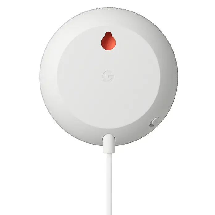 Google Nest Sprachgesteuerter Lautsprecher Mini - Kreide, Netzbetrieben, Kabellänge: 1,5 m