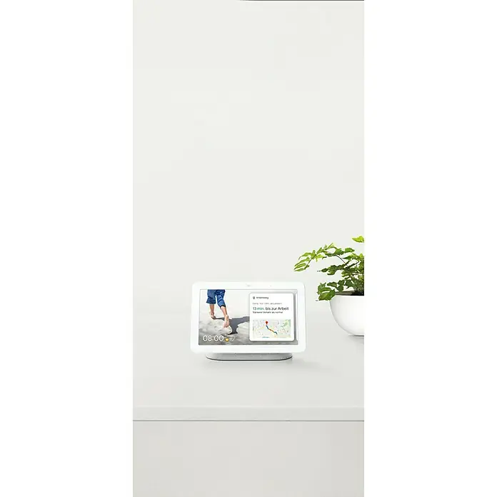Google Nest Sprachgesteuerter Lautsprecher Display Hub - Kreide, Netzbetrieben