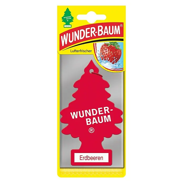 Wunderbaum Osvježivač zraka - Jagoda - Pogled sprijeda