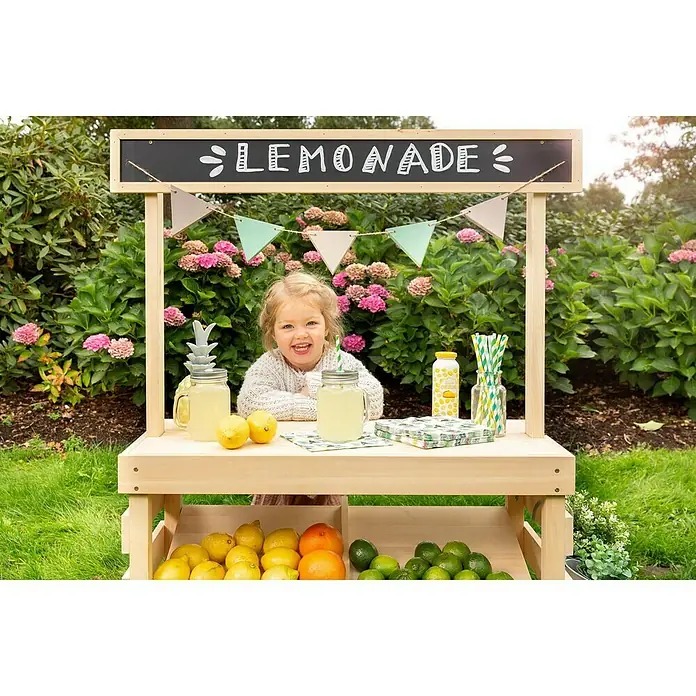 Muddy Buddy Kinder-Kaufladen Garden Friend - L x B x H: 90 x 40 x 115 cm, Holz, Natur - Stimmungsaufnahme