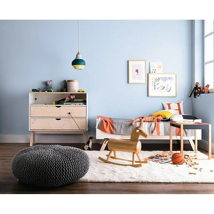 SCHÖNER WOHNEN-Farbe Wandfarbe Naturell - Quellblau, 2,5 l, Matt
