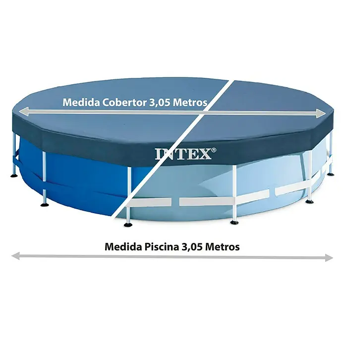 Intex Cubierta de piscina Frame Pool - Específico para: Piscina Intex Frame Ø 305 cm, Redonda