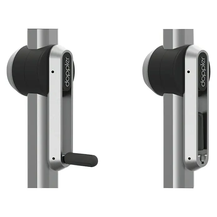 Doppler Expert Kurbelschirm Auto Tilt - Anthrazit, Durchmesser: 280 cm - Detailaufnahme