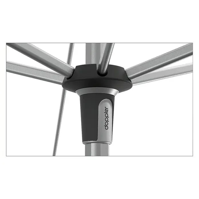 Doppler Expert Kurbelschirm Auto Tilt - Greige, Durchmesser: 280 cm - Detailaufnahme