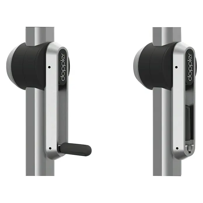 Doppler Expert Kurbelschirm Auto Tilt - Greige, Durchmesser: 280 cm - Detailaufnahme