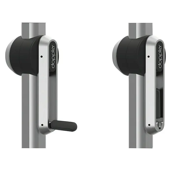 Doppler Expert Kurbelschirm Auto Tilt - Anthrazit, Durchmesser: 320 cm - Detailaufnahme