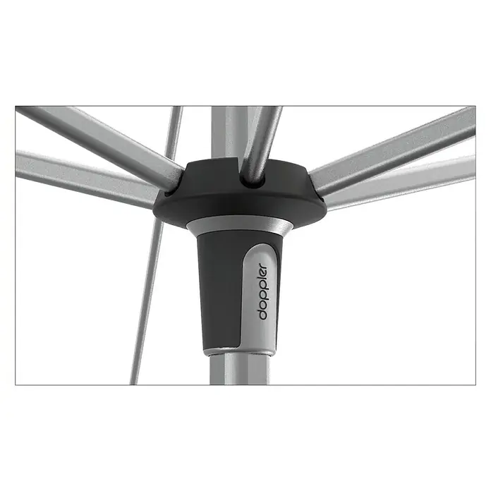 Doppler Expert Kurbelschirm Auto Tilt - Greige, Durchmesser: 320 cm - Detailaufnahme