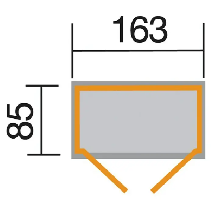 Weka Geräteschrank 361 - Außenbreite inkl. Dachüberstand: 173 cm, Außentiefe inkl. Dachüberstand: 105 cm, Holz, Natur