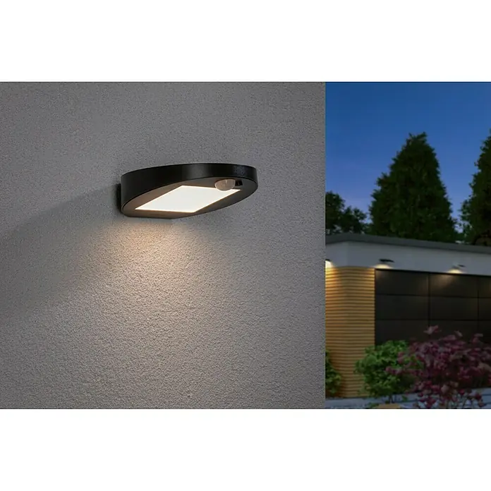 Paulmann Ryse Solarna vanjska zidna LED svjetiljka - Senzor pokreta, 1,2 W, Materijal: Plastika, Topla bijela, Antracit