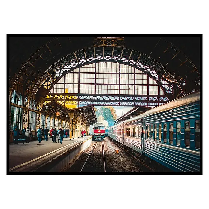 Cuadro Estación del tren - Train station, An x Al: 81 x 61 cm