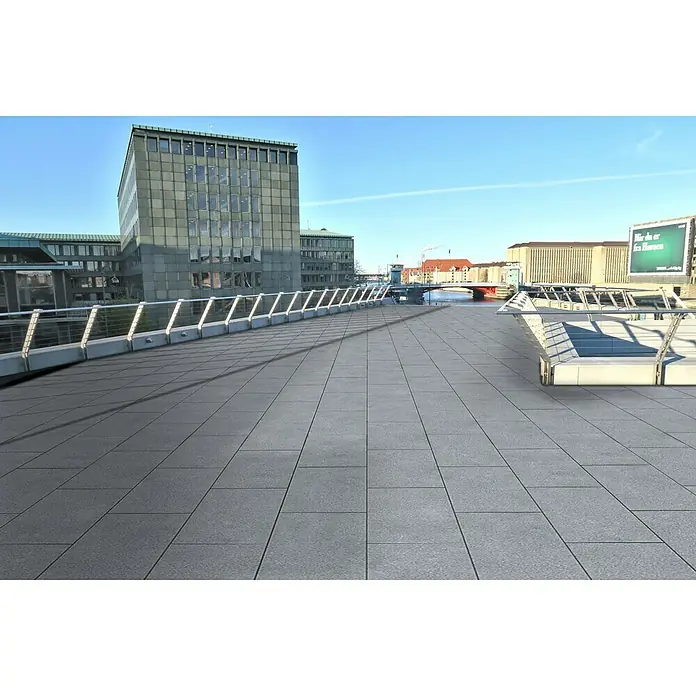 Terrassenfliese Cera 2.0 - 60 x 60 x 2 cm, Fortezza Diorite, Matt