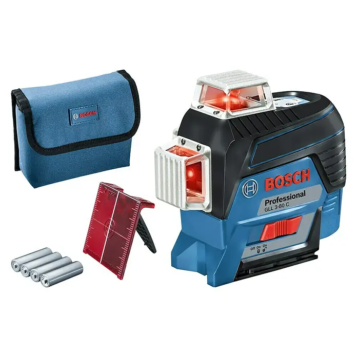 Bosch Professional Linienlaser GLL 3-80 C - Max. Arbeitsbereich: 30 m