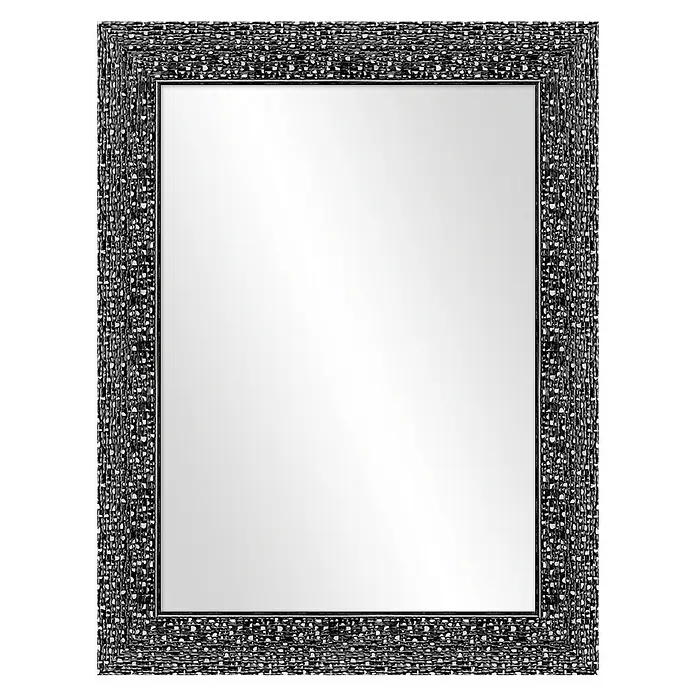Espejo de pared Milán - 65,5 x 85,5 cm, Negro/Gris