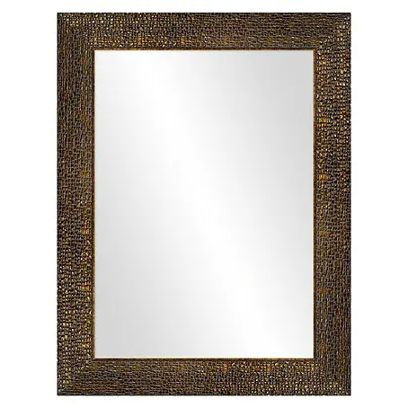 Espejo de pared Milán marrón/oro