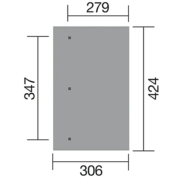 Weka Terrassenüberdachung Salsa - 9,68 m², Kiefer