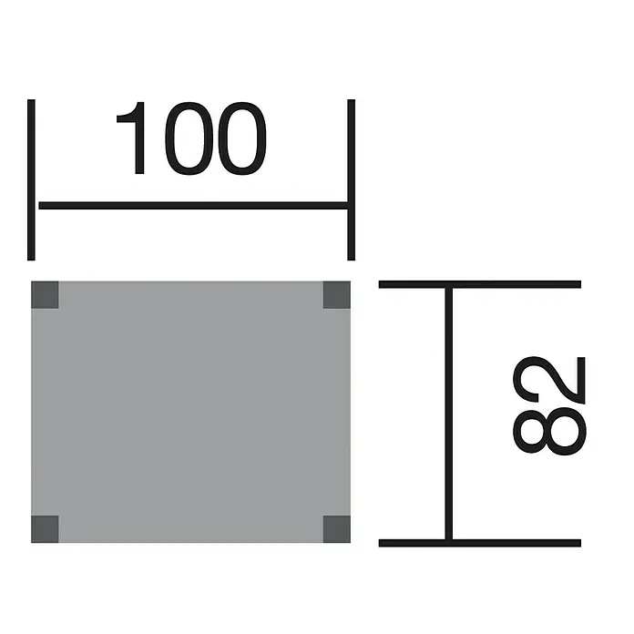 Weka Drachenturm Tabaluga - 82 x 100 x 299 cm, Fichte, Naturbelassen, Pultdach - Ansicht von oben