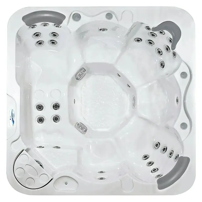 Camargue Außen-Whirlpool Havana 2 - 200 x 200 x 87 cm, Fassungsvermögen: 1.100 l, Geeignet für: 6 Personen